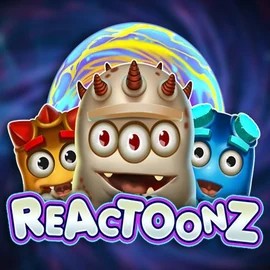 Reactoonz game by Play'n GO – logo hosted on SlotsPalace Casino