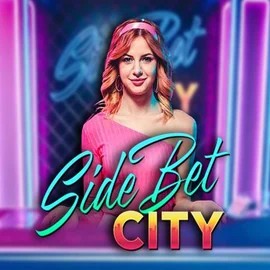 Side Bet City slot visual from Evolution available on armand.gr